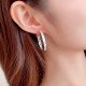 Hoop earrings YEH1318 Women's silver earrings with crystals | YEH1318 Women's silver earrings with crystals | YEH1318 YEH1318 Hoop earrings