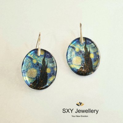 Σετ κοσμημάτων Starry Night Resin | SS0121 Σετ κοσμημάτων Starry Night Resin | SS0121
