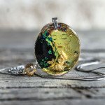 Damenkette mit Resin Medaillon PB0039