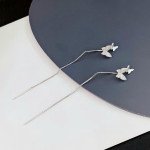Дамски сребърни обици "Пеперуди" | Y9775101