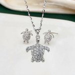 Set de damă din argint „Testoase” | XL022632B