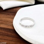 Дамски сребърен пръстен с циркони  JL070359B