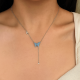 Colored stones XL021336L Women's silver necklace | XL021337B Women's silver necklace | XL021337B XL021336L Colored stones
