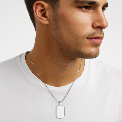 UNISEX плочка с верижка SP4633 UNISEX плочка с верижка SP4633