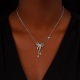 Дамско сребърно колие  | XL022771B XL022771B Сребърни колиета и ЧОКЪРИ