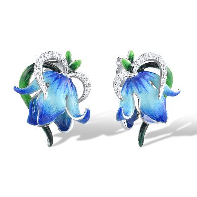 Damen Silber Ohrringe | E318619ENASL