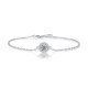 Damen Silber Moissanite Rundhalsarmband | L9373 Damen Silber Moissanite Rundhalsarmband | L9373