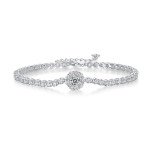 Damen-Silber-Moissanit-Armband | L12876