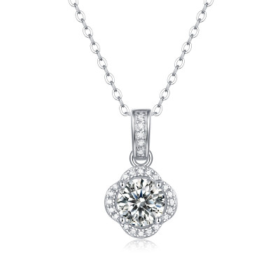Damen Silber Moissanite "Magic" Halskette | P11563