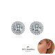 Ohrringen Y7690 Damen Silber Moissanite Rundhals Ohrringe | Y7690 Damen Silber Moissanite Rundhals Ohrringe | Y7690 Y7690 Ohrringen