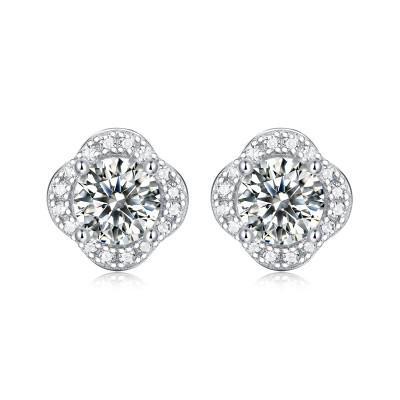 Damen Silber Moissanite "Magic" Ohrringe | E11563