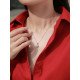 Necklaces P11446 Women's silver necklace with Moissanite | P11446 Women's silver necklace with Moissanite | P11446 P11446 Necklaces