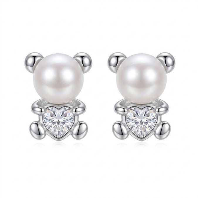 Серебряные серьги «Медведь» | Z14432HPCA Z14432HPCA Животные