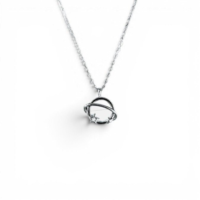 Дамско колие от сребро  | TL001600 TL001550 Звезди и планети