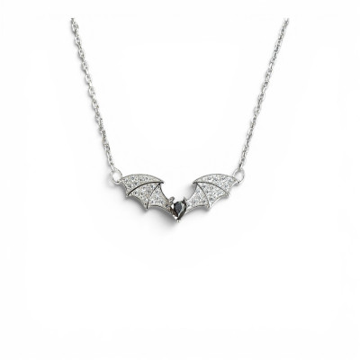  Silver Batman Necklace | TL001476