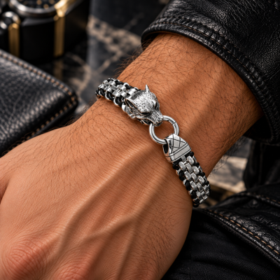 Men 's medical steel bracelet SB93853 Men 's medical steel bracelet SB93853