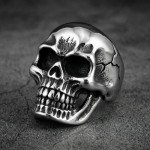 Мужское стальное кольцо "Massive Skull" | SR92755