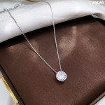 Дамско сребърно колие с камък циркон| V08150