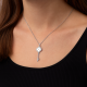 Женское серебряное колье «Ключ» | XL220003 XL220003 Серебряный клевер