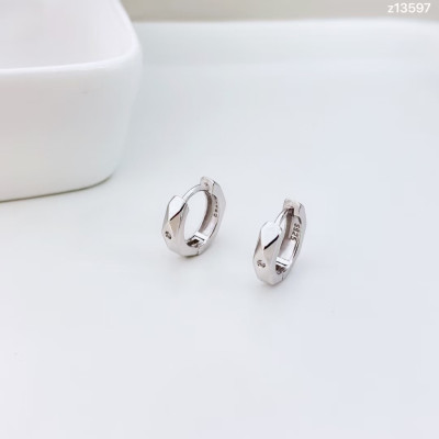 Women's silver hoop earrings | Z13597HP