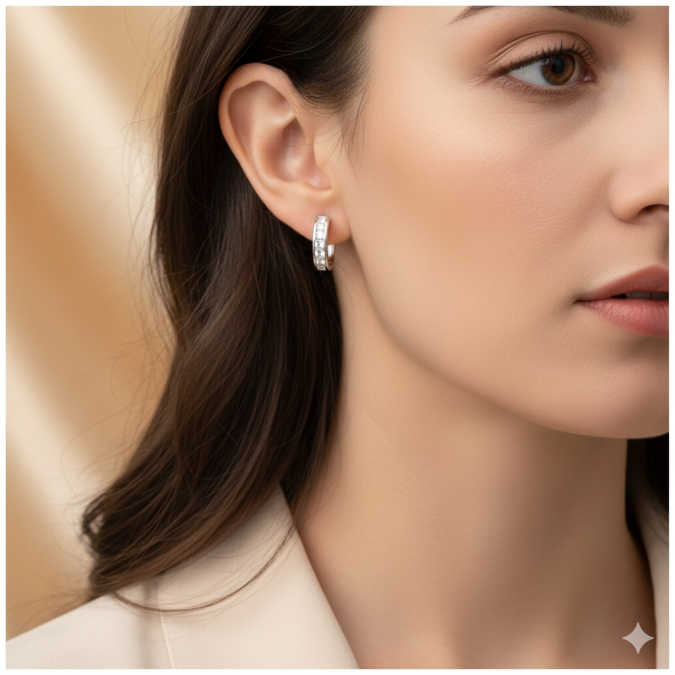 Hoop earrings EL070557B Women's silver hoop earrings | EL070557B Women's silver hoop earrings | EL070557B EL070557B Hoop earrings