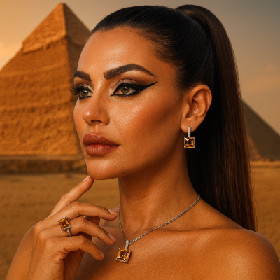 Women's silver set with sultanite | SS039L Women's silver set with sultanite | SS039L