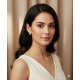 Women's silver earrings with moissanites | Y3228 Y3228 Artificial Diamonds - Moissanites