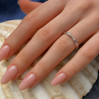 Women's silver ring with zircons| JL070643B Women's silver ring with zircons| JL070643B