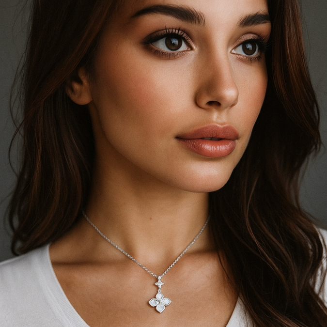 женское серебряное колье | XL070145B XL070145B Ожерелье