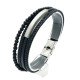 Leather bracelets SB146276 Men's leather bracelet with beads and a plate |SB146276 Men's leather bracelet with beads and a plate |SB146276 SB146276 Leather bracelets