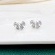 Stud earrings YEH-2951101 Women's silver earrings "Ribbons" | YEH-2951101 Women's silver earrings "Ribbons" | YEH-2951101 YEH-2951101 Stud earrings