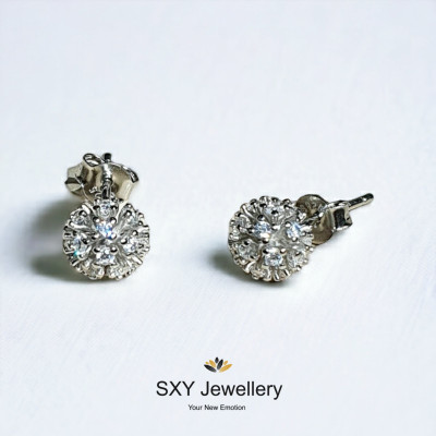 Women's silver earrings " Sphere" | FYE11760 Women's silver earrings " Sphere" | FYE11760