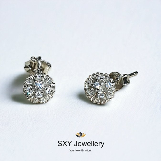 Earrings FYE11760 Women's silver earrings " Sphere" | FYE11760 Women's silver earrings "Orbita" | CAEA593 CAEA593 Earrings