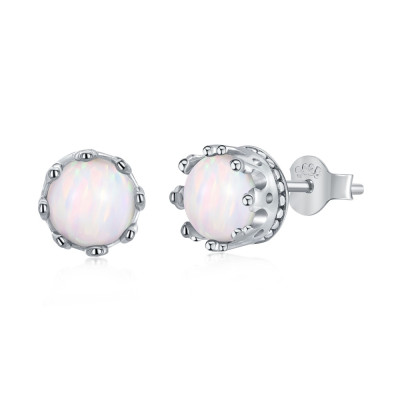 Cercei de damă cu opal argint | DY1D0234