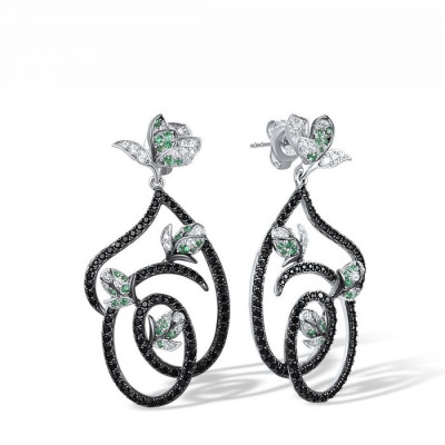 Women's Silver Dangle Earrings | E317345