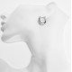 Дамски сребърни обици с кристали | SE2460