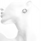 Дамски сребърни обици с кристали | SE2518