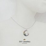 Colier de damă din argint „Colour Moon” | HYN01263