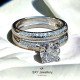 Дамски двоен пръстен от сребро | FYR16417 SR220772 Пръстени