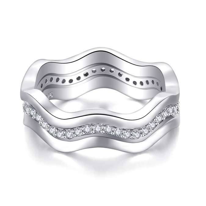 Дамски сребърен пръстен "Вълнение" | SRD0016A