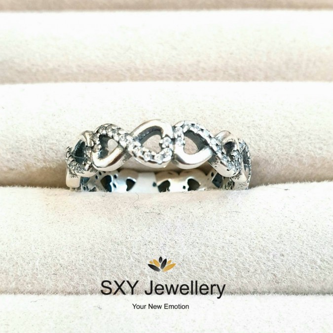 Дамски сребърен пръстен "Безкрайност" | SR3217