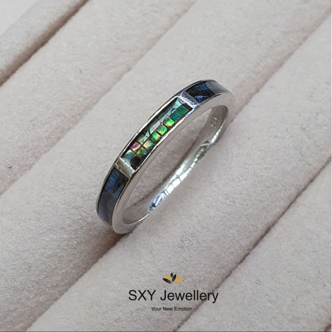 Дамски сребърен пръстен с Кралски седеф | SR1904