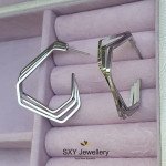 Серьги из медицинской стали SE3084
