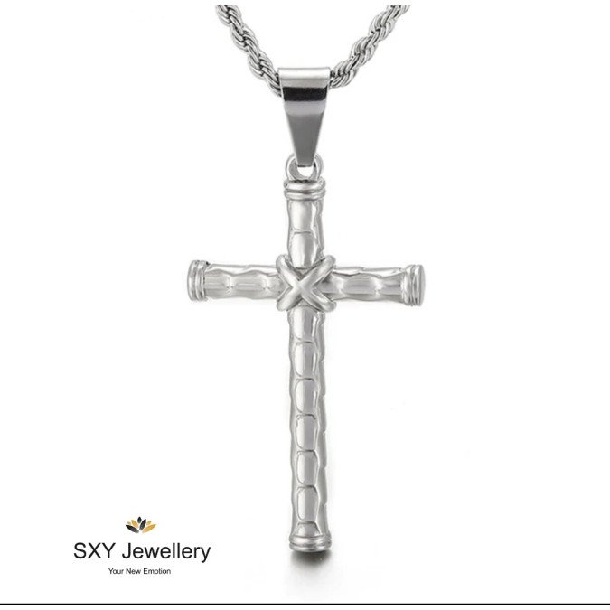 Mens Pendants SN86381 Men's necklace with a cross made of medical steel | SN86381 Men's necklace with a cross made of medical steel | SN86381 SN86381 Mens Pendants
