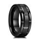 Herrenringe SR104423 Schwarzer Stahlring für Herren| SR104423 Schwarzer Stahlring für Herren| SR104423 SR104423 Herrenringe
