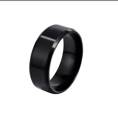 UNISEX черен стоманен пръстен | XR39239