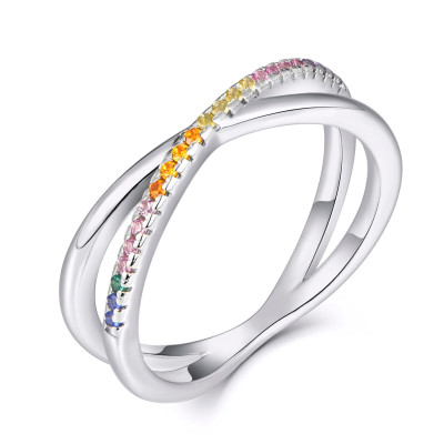 Women's silver ring "Gentle variegated" | ML01626I Women's silver ring "Gentle variegated" | ML01626I